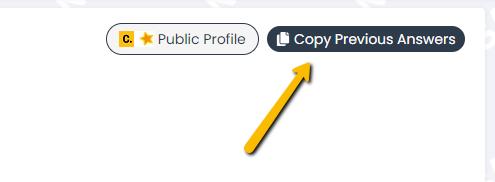 copy previous answers button
