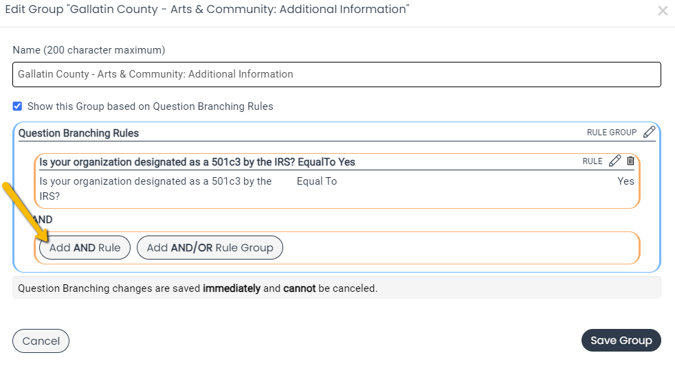 add and rule