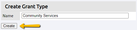 create button