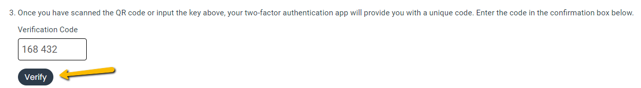 verify button