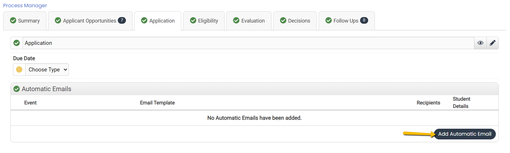 add automatic email