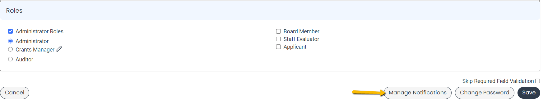 manage notifications