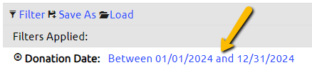 default donation date
