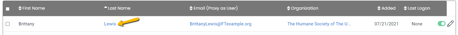 user's last name