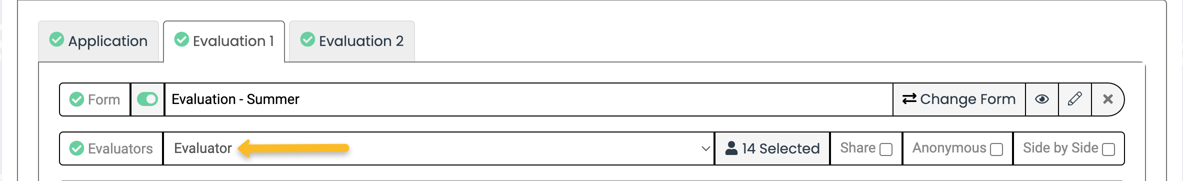evaluator role