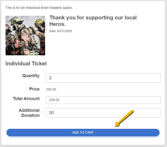 add to cart button