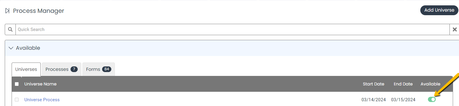 available toggle