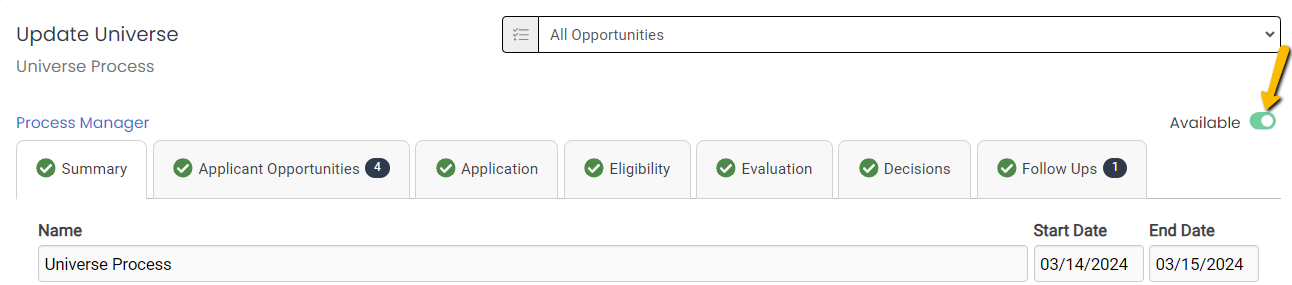 available toggle