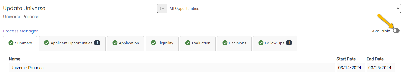 not available toggle