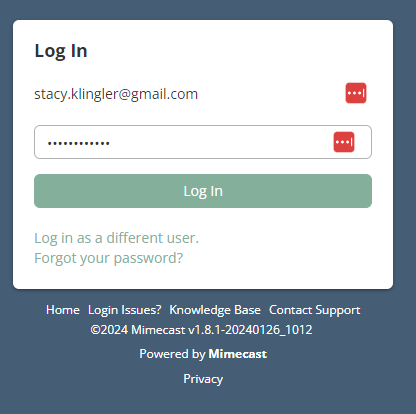 password field