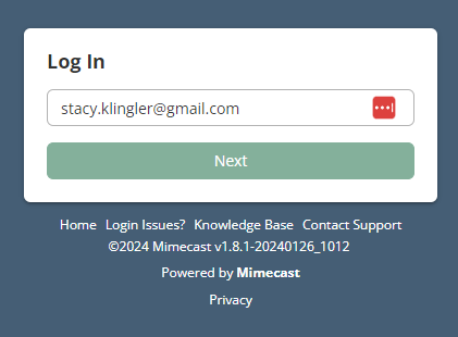 email field