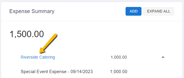 expense label