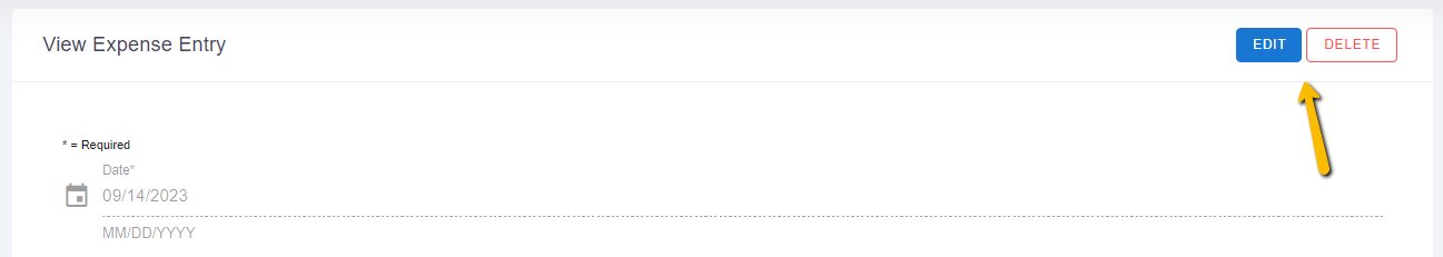 edit and delete buttons
