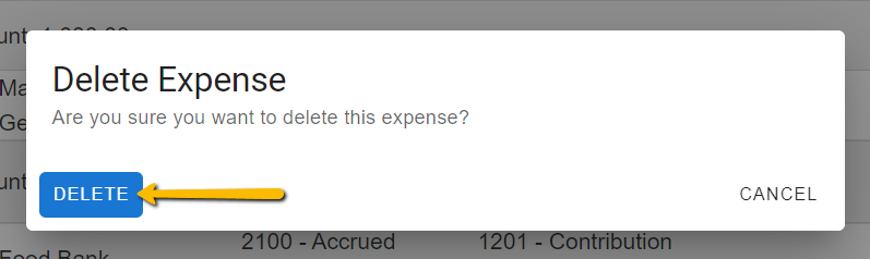 delete button