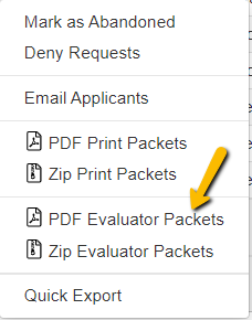 PDF Evaluator Packet