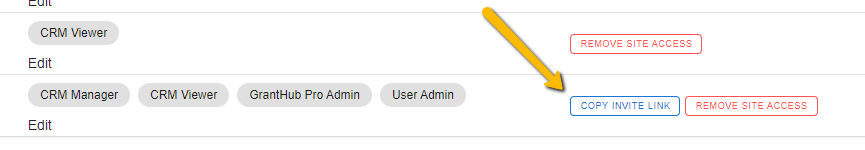 copy invite link