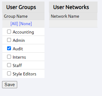 user groups