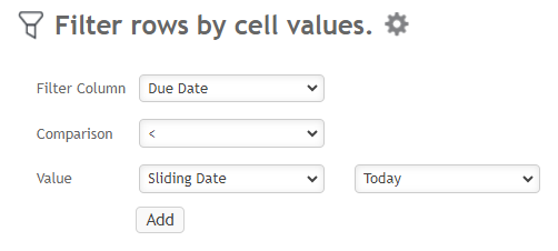 Due Date Filter