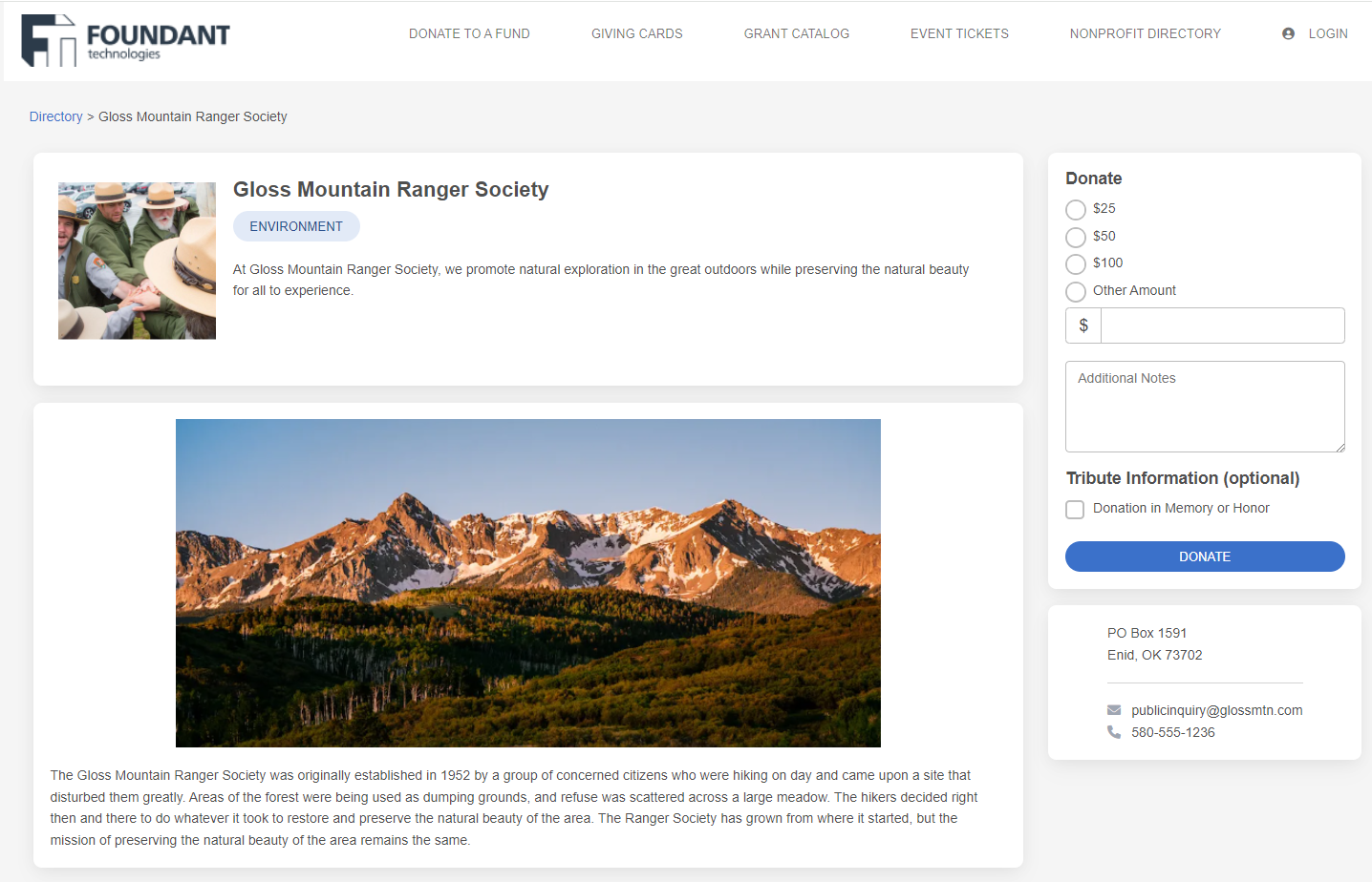 nonprofit record