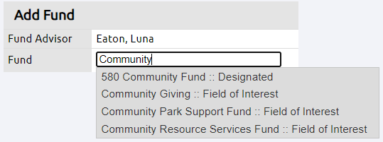 fund search