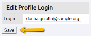 save button