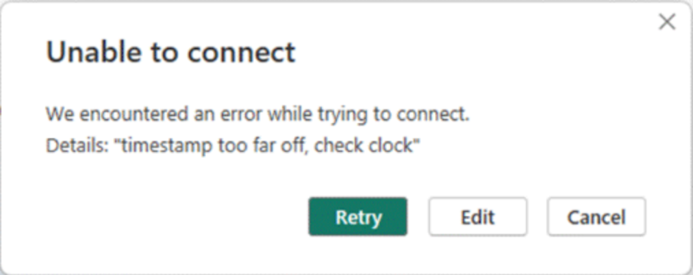 clock error