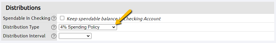 fund record distribution type