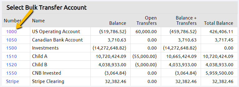 account number