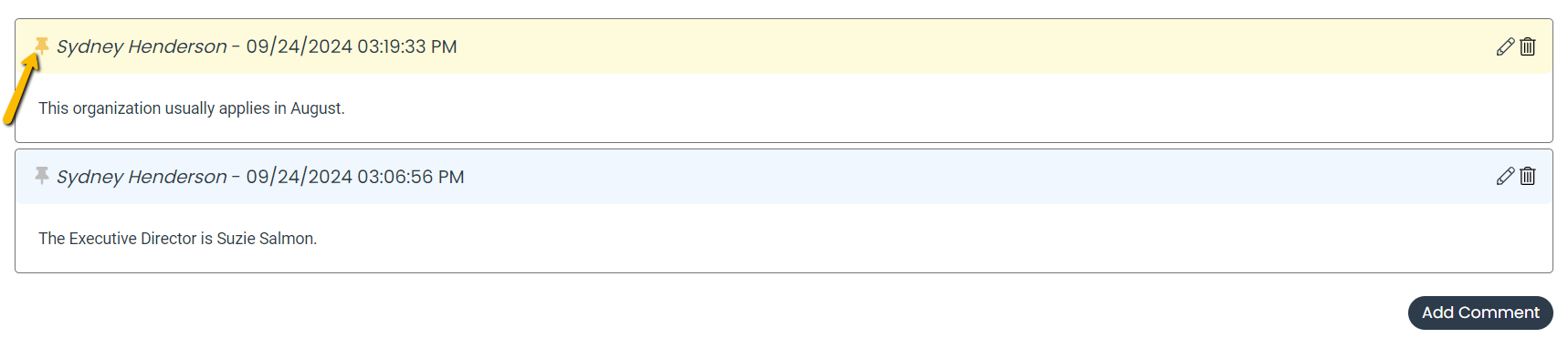 yellow pin icon