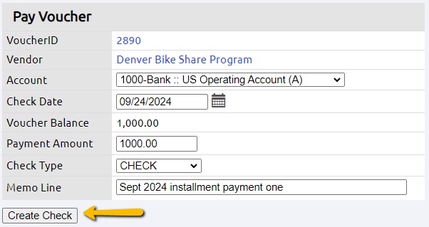 create check button