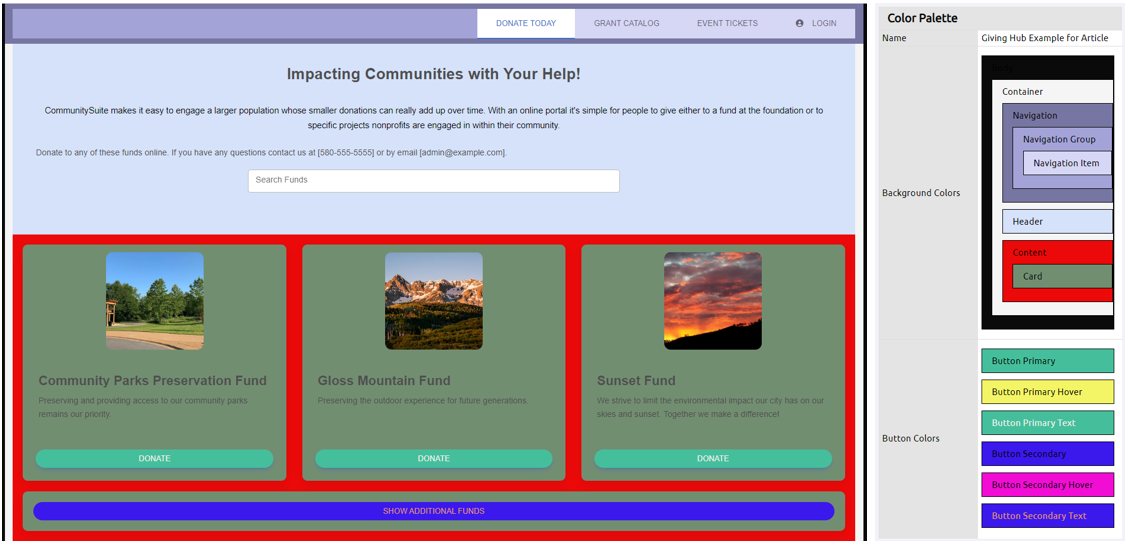 giving hub example