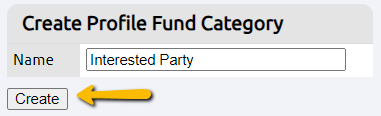 create button