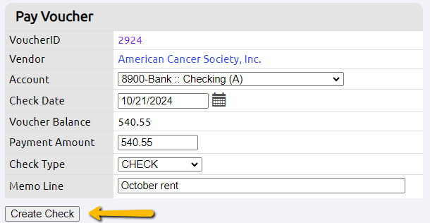 create check button