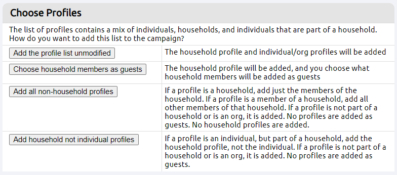 household member options