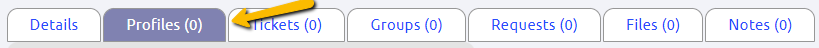 profiles tab