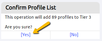 yes button