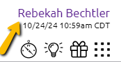 user name