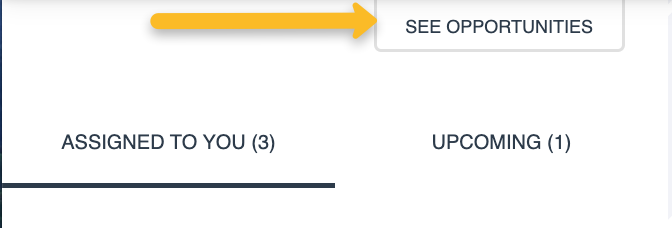 see opportunities button