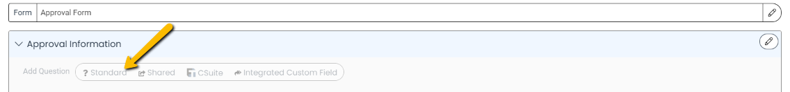 standard question button