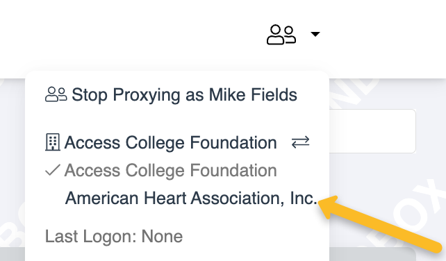 other organization's name