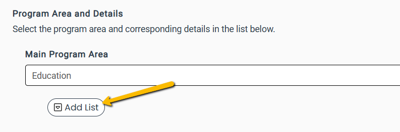 add list