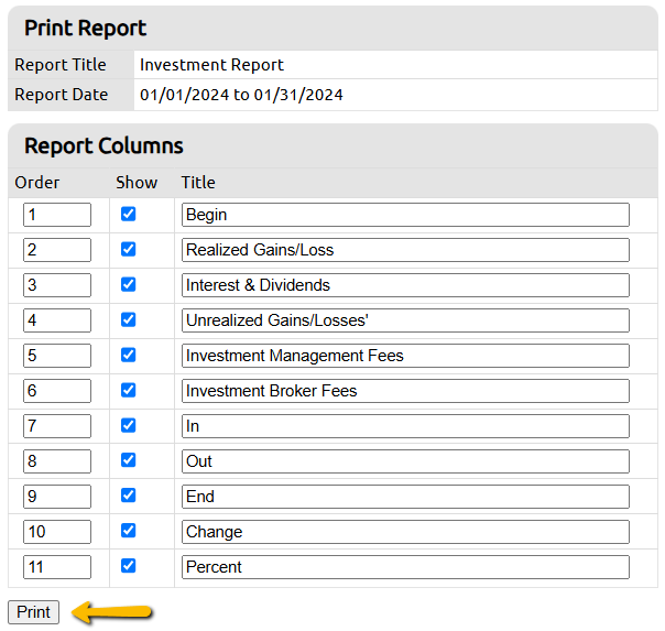 print button