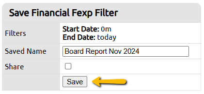 save button