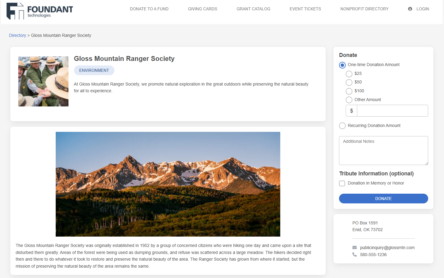nonprofit on the giving hub