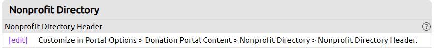 nonprofit directory content