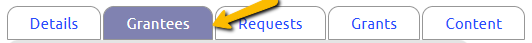 grantees tab