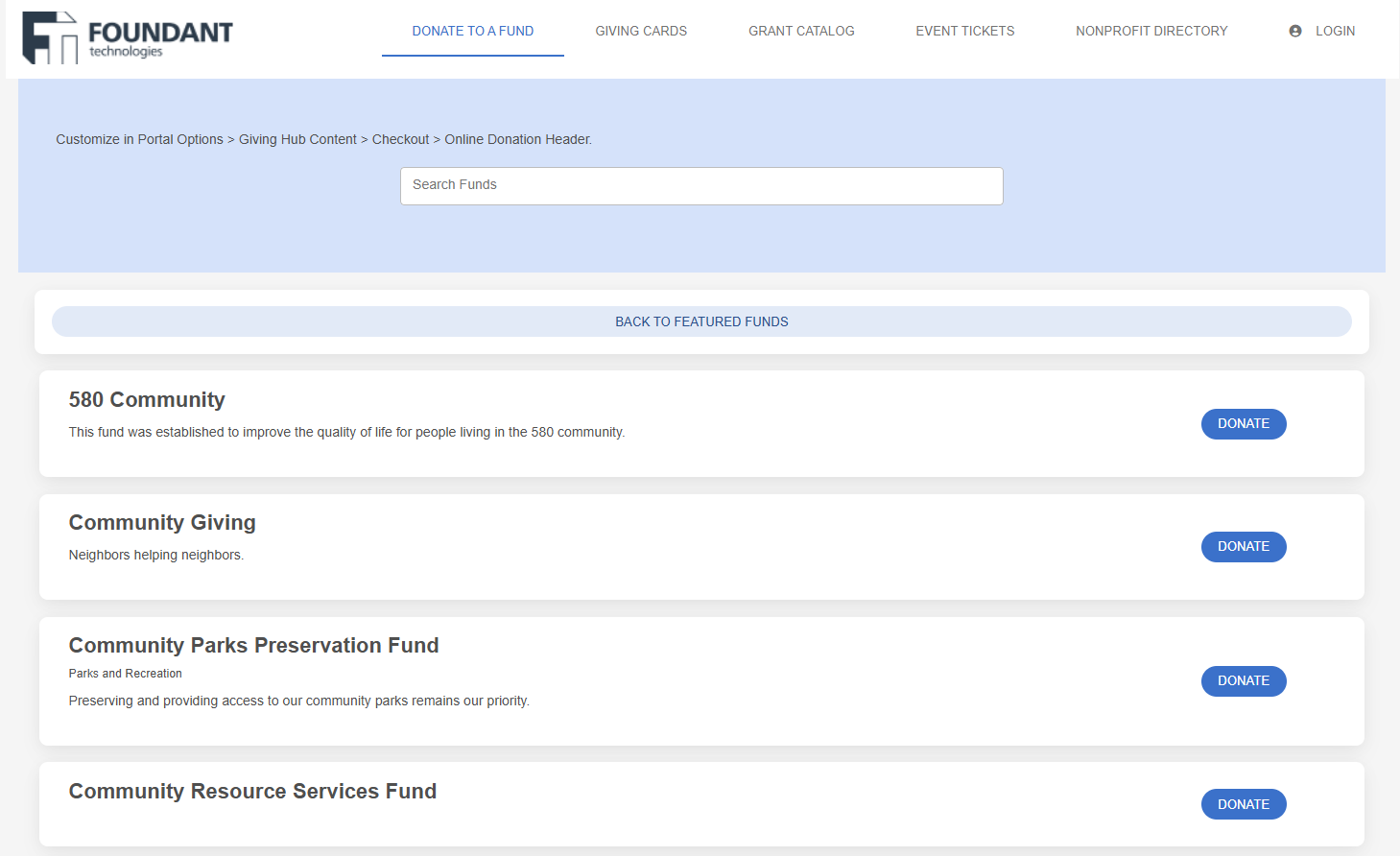 show additional funds view