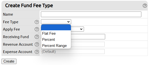 fee types