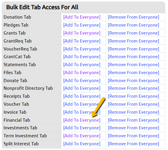 add to everyone button
