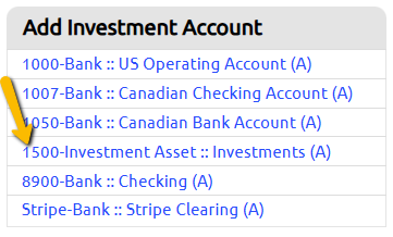 investment account name
